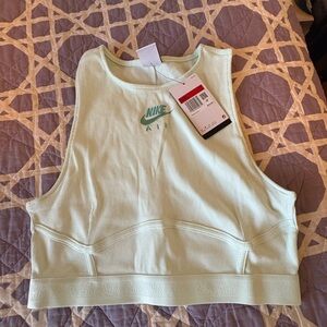 Nike Green Boxy Crop Tank Top